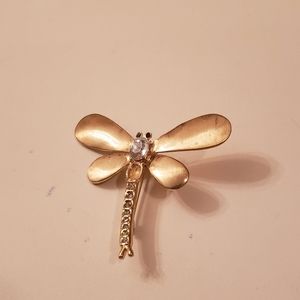 No Name Gold plated butterfly pin
